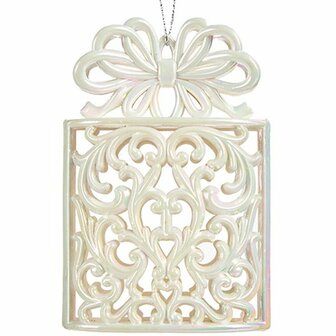 Kerstversiering Geschenkbox Purpurine Parelmoer Plastic 7,4 x 11,5 x 4 cm (24 Stuks) 2