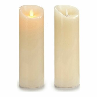 LED kaars 8430852860200 Cr&egrave;me Plastic Was 2