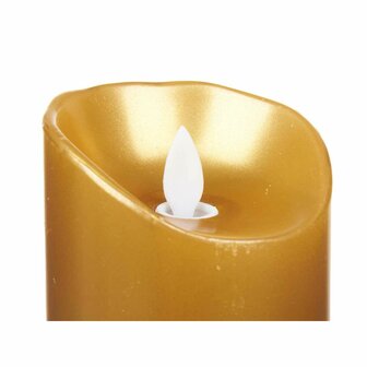 LED kaars Gouden 8 x 8 x 25 cm (12 Stuks) 4