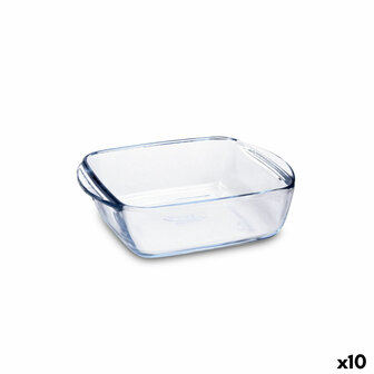 Serveerschaal Pyrex Airfryer Transparant Glas 1 L 20 x 17 cm (10 Stuks) 1