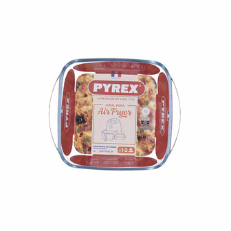 Serveerschaal Pyrex Airfryer Transparant Glas 1 L 20 x 17 cm (10 Stuks) 3