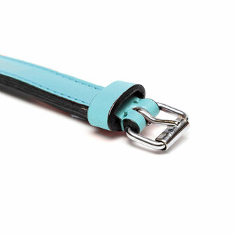 Hondenhalsband Gloria 30 cm Gestoffeerd Leer Blauw 6