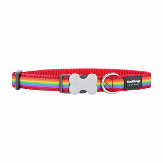 Hondenhalsband Red Dingo STYLE RAINBOW 15 mm x 24-36 cm 2