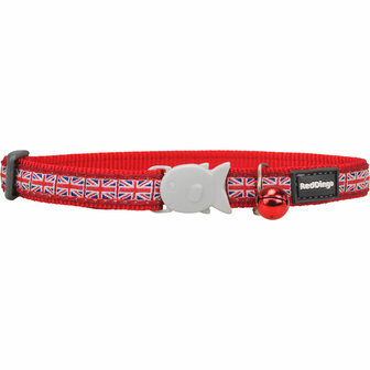 Hondenhalsband Red Dingo STYLE UNION JACK FLAG 15 mm x 24-36 cm 1