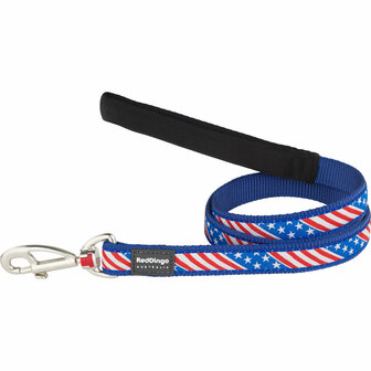 Hondenriem Red Dingo STYLE US FLAG 15mm x 120 cm 1