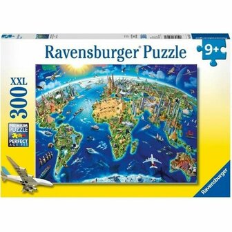 Puzzel Ravensburger Map of the monuments of the world 1