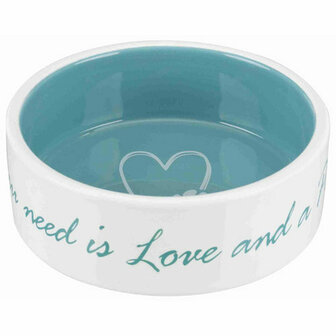 Voerbak voor honden Trixie Pet&amp;apos;s Home Blauw Cr&egrave;me &Oslash; 12 cm 300 ml 2