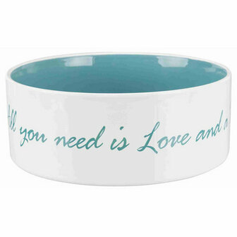 Voerbak voor honden Trixie Pet&amp;apos;s Home Blauw Cr&egrave;me &Oslash; 12 cm 300 ml 4