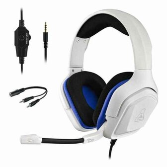Hoofdtelefoon met microfoon The G-Lab KORP-COBALT-W Wireless Wit 1