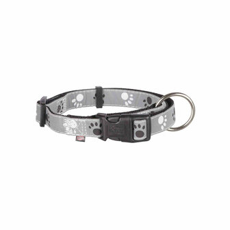 Hondenhalsband Trixie Silver Reflect Zwart Grijs L/XL 40-65 cm 1