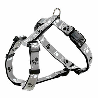 Hondentuigje Trixie Silver Reflect Zwart Grijs XS/S 2