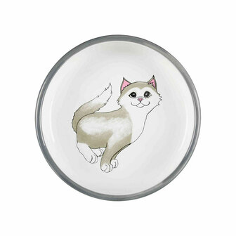 Voerbak voor katten Trixie Wit Grijs 3