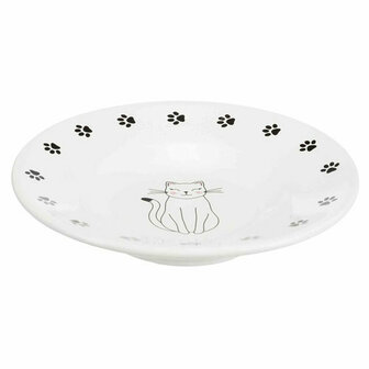 Voerbak voor katten Trixie Wit 15 cm 2