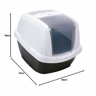 Kattenbak IMAC Blauw Wit 62 x 47,5 x 49,5 cm 2
