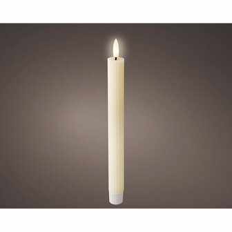 LED kaars Lumineo Beige &Oslash; 2,2 x 24,5 cm (AAA) (2 Stuks) 2