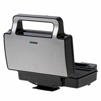 Tosti-ijzer Adler AD 3073 Zwart Zilverkleurig 3