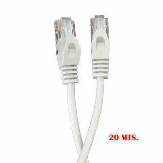 Stevige UTP-netwerkkabel Cat5e EDM 56024 Wit 2