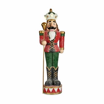 Decoratieve figuren Notenkraker Rood LED Licht Polyresin 20 x 86 x 28 cm 1