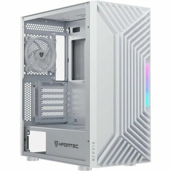 ATX Semi-toren BehuizingNfortec Nervia ARGB Wit 1
