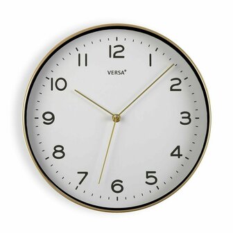 Muurklok Versa Wit Gouden Kwarts 30,5 x 4,3 x 30,5 cm 1