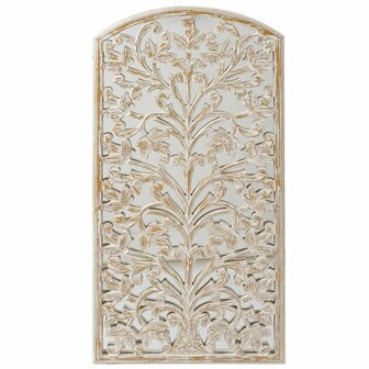 Wanddecoratie DKD Home Decor 45 x 2 x 89 cm Verouderde afwerking Wit Romantiek 1
