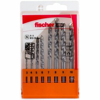 Borenset Fischer 543027 Metaal Staal (8 Onderdelen) 1