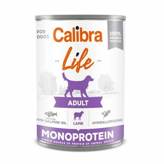 Natvoer Calibra CALIBRA Life Adult Monoprotein Lamb 400 g 1