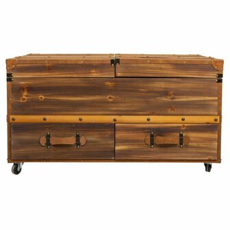 Flessenrek Alexandra House Living Natuurlijk Sparrenhout 60 x 55 x 100 cm 4