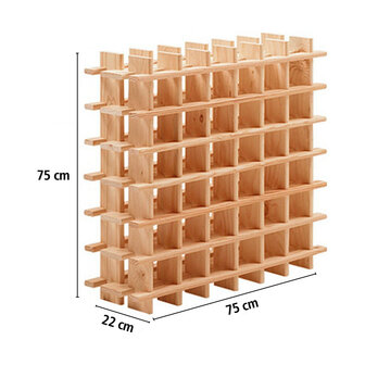 Flessenrek Astigarraga Bruin Pijnboom (75 x 22 x 75 cm) 2