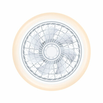 Plafondventilator met licht KSIX Siroco G (3000k - 6500k) 6
