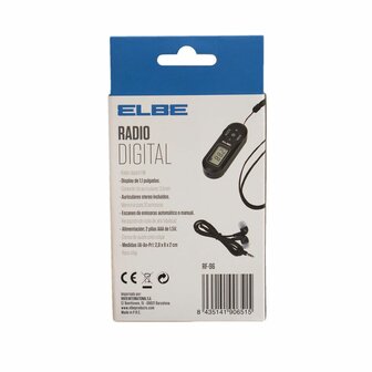 Portable Digitale Radio ELBE RF-96 Zwart FM 5