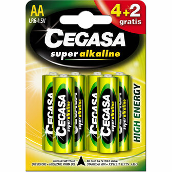 Batterijen Cegasa LR06 1,5 V (4 Stuks) 1