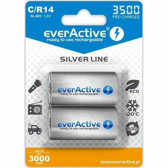 Batterijen EverActive R14/C 1,2 V 1