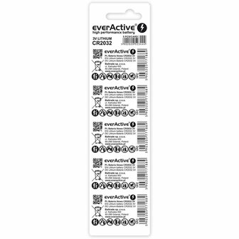 Batterijen EverActive CR2032 (5 Stuks) 2