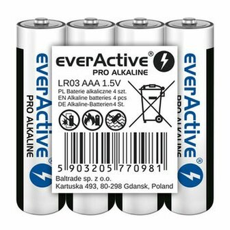 Batterijen EverActive LR03 1,5 V (4 Stuks) 1