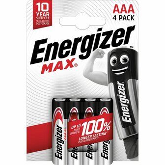 Batterijen Energizer LR03 1,5 V AAA (4 Stuks) 2