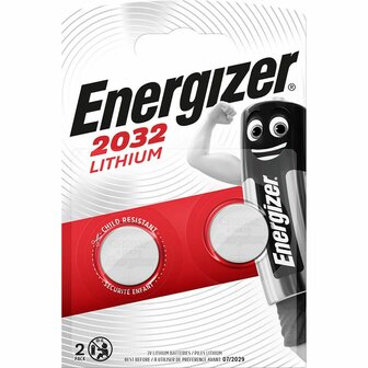 Batterijen Energizer CR2032 3 V (2 Stuks) 1