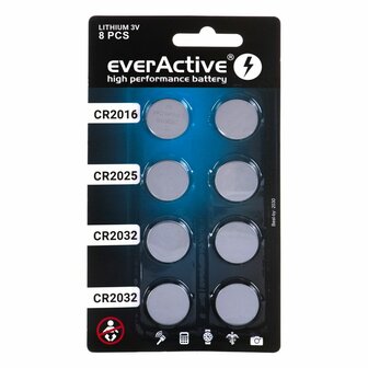 Batterijen EverActive R2032 / CR2025 / CR2016 3 V (1 Stuks) 1