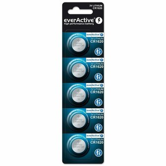 Batterijen EverActive CR1620 3 V (5 Stuks) 1