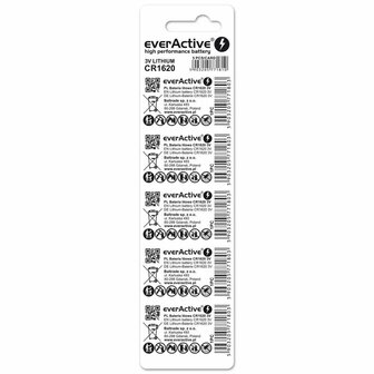Batterijen EverActive CR1620 3 V (5 Stuks) 2