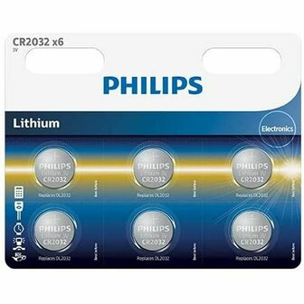 Batterijen Philips CR2032P6/01B 3 V 1