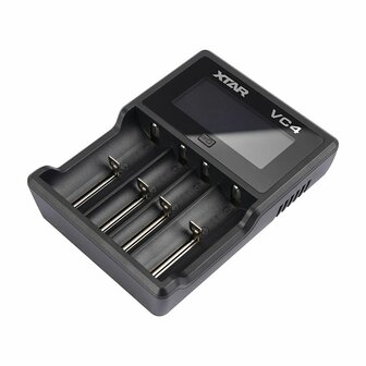 Batterijlader Xtar VC4 Batterijen x 4 1