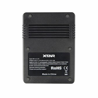 Batterijlader Xtar VC4 Batterijen x 4 7