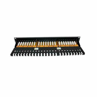 Patchpanel 24 UTP-Poorten Categorie 6 2LAN ARAP19C6A24UTP 19&quot; 2