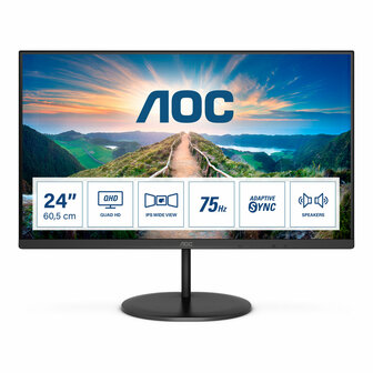 Monitor AOC Q24V4EA IPS LED 23,8&quot; LCD Flicker free 1