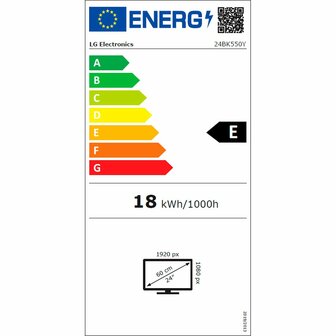 Monitor LG 24BK55YP-W Full HD 24&quot; 23,8&quot; 75 Hz 9