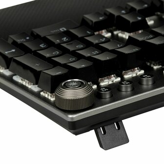 Toetsenbord Ibox AURORA K-4 Zwart Zwart/Zilverkleurig QWERTY 3