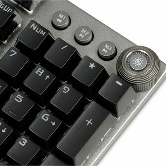 Toetsenbord Ibox AURORA K-4 Zwart Zwart/Zilverkleurig QWERTY 7