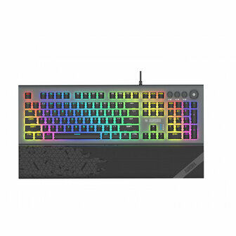 Toetsenbord Ibox AURORA K-5 Zwart Grafiet QWERTY Qwerty US 1
