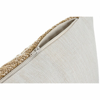 Kussen Home ESPRIT Wit Natuurlijk 50 x 15 x 30 cm 5